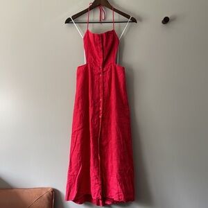 REFORMATION MANON DRESS RED SIZE 2